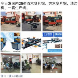 2017年3月發貨國內250型原木多片鋸生產線&nbsp;圓木多片鋸，方木多